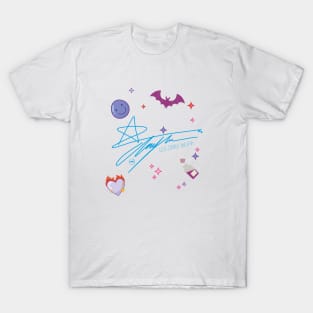 Design with the signatures of singer Lee Chae-yeon T-Shirt